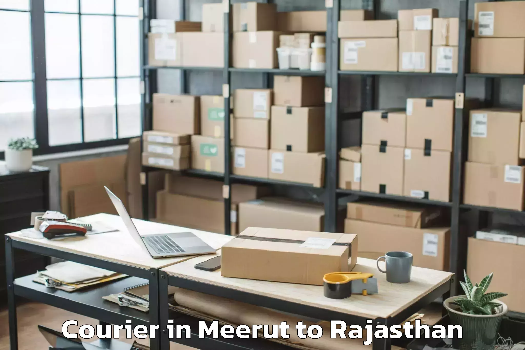 Efficient Meerut to Nadoti Courier